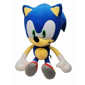 Large Sonic the Hedgehog Plush 18" SEGA Stuffed Toy - Classic‎ Design